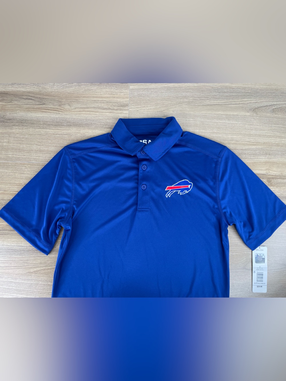 Buffalo Bills Men's Blue CSA Performance Polo Shirt NWT Short Sleeve Size small